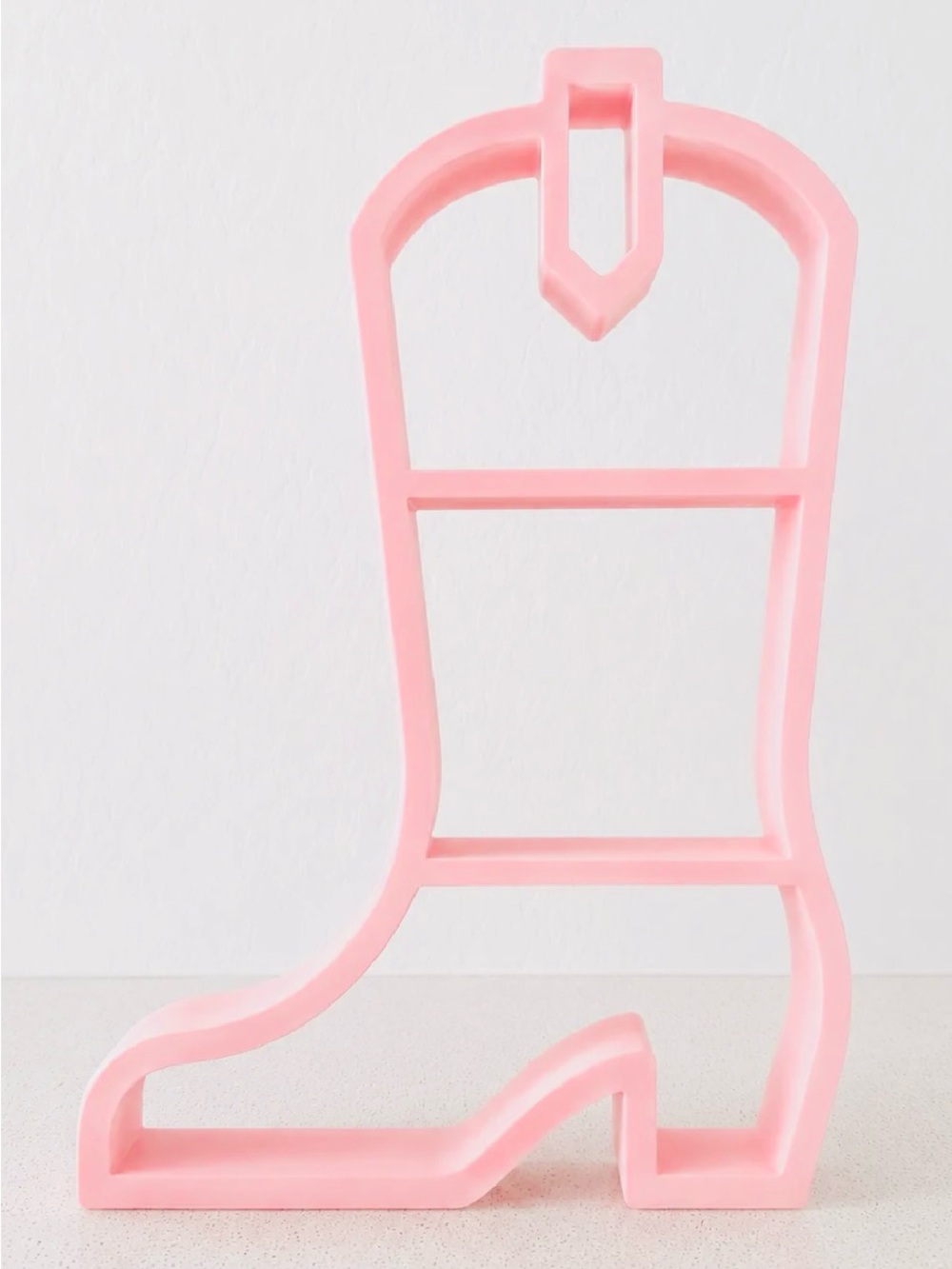 Pink Boot Accent Sculpture by